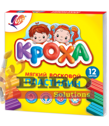 Pastă de modelat moale Kroha, 12 culori x 15 gr.
